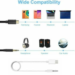 Lote de cable adaptador conector de audio macho USB-C a conector de audio USB-C tipo C estéreo para automóvil de 1M - Imagen 1 de 22