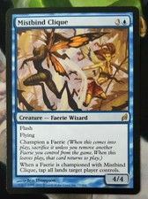 Mistbind Clique MTG Lorwyn Blue Rare Creature Moderately Played x1 OC1