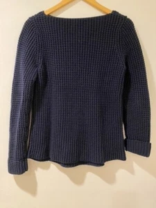 Suéter Ralph Lauren tejido con cable azul para mujer - Imagen 1 de 3