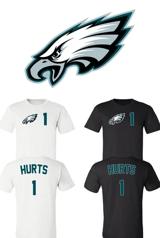 Jalen hurts Philadelphia-Eagles #1 Jersey player shirt S-3XL Tracking!! Cover