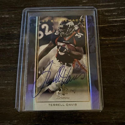 Tarjeta SP Auténtica SP Supremacy Terrell Davis 1999 #S1 Foto 1 de 3