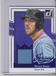 2016 panini Donruss Steven Souza Jersey Kings Game used Jersey Tampa Bay Rays - Picture 1 of 2