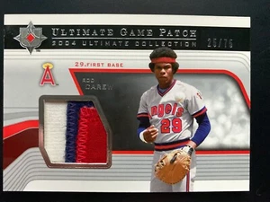 ROD CAREW 2004 ULTIMATE COLLECTION GAME USED PATCH 25/75 TWINS HOF - Picture 1 of 2