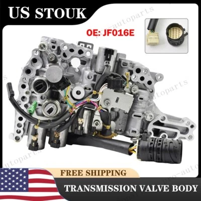 Cuerpo de válvula de control de transmisión CVT con solenoides para Nissan 2,5 L JF016E RE0F10D Foto 1 de 4