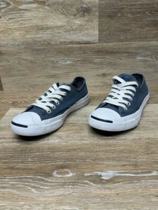 Zapatilla deportiva Converse Jack Purcell azul de lona baja para mujer talla 6,5 - Imagen 1 de 8