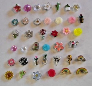 Origami Owl Flower Charms BUY 4 Get Free Charm - Picture 1 of 112