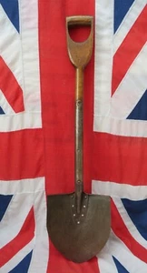 c. WWII Swedish Army Military Large Field Shovel Spade 40" Sweden - Picture 1 of 15