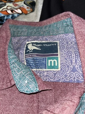 Modern Amusement Button Down Shirt Men’s SzM  - Image 1 of 4