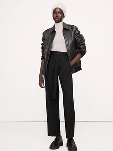 NEU Banana Republic 10 hoch geschnittene italienische Wollhose 10 schwarz #683506 - Bild 1 von 4