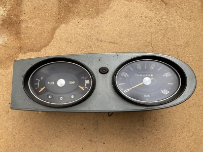 1972 Chevy LUV Pickup Gauge Cluster, Dash Insert, Speedometer, OEM, Chevrolet. - Image 1 of 4