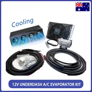 12V Universal Underdash AC Evaporator Cooling Car Air Conditioner Compressor Kit - Picture 1 of 16