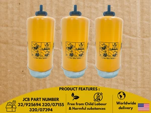 Retroexcavadora JCB - FILTRO SEPARADOR DE AGUA COMBUSTIBLE (Nº DE PIEZA) 32/925994 320/A7120), 3 piezas - Imagen 1 de 9