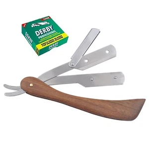 Rasiermesser mit Rasierklingen Shaving Razor Rasierer+100 Derby Wechselklingen - Bild 1 von 2