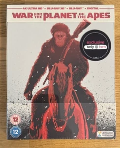 War For The Planet Of The Apes 4K UHD + 3D Steelbook - UK - New OVP - Kein DT - Bild 1 von 8