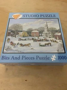 Bits & Pieces"CHRISTMAS Village” 1000 Pc. Puzzle New-Sealed - Picture 1 of 2