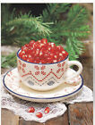 *Postcard-"The Tea Cup Full of Cherries"  -(B368)