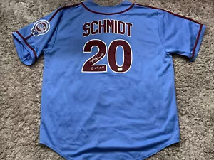 Mike Schmidt MLB SIGNED custom PHILADELPHIA PHILLIES Baseball 1980 WS JERSEY MVP - Picture 1 of 7