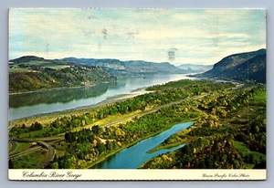 Postkarte Vintage gestempelt 1980 Columbia River Gorge Oregon Washington 4 x 6 - Bild 1 von 2