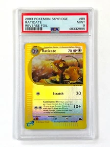 Raticate - 89/144 - Reverse Holo Skyridge PSA 9 Pokemon card (MINT) - Picture 1 of 2