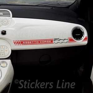 Adesivo FIAT 500 ABARTH ASSETTO CORSE plancia cruscotto adesivi fiat 500 - Imagen 1 de 1