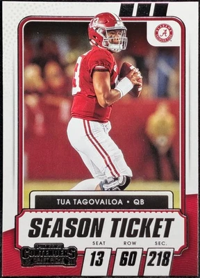 2021 Panini Contenders Draft Picks #25 Tua Tagovailoa Alabama Crimson Tide - Image 1 of 2