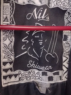 Vintage 80'S Nils Sz 8 Red Black  Faux Fur Collar Cuffs  One Piece Ski Suit Y2K - Image 1 of 4