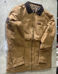 Yee Yee Langarm Full Zip Arbeitsjacke Softshelljacke Gr. M braun - Bild 1 von 4