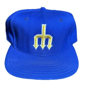 Roman Pro Seattle Mariners Leather Band Baseball Cap Hat 7 3/8 . Never Worn . - Picture 1 of 14