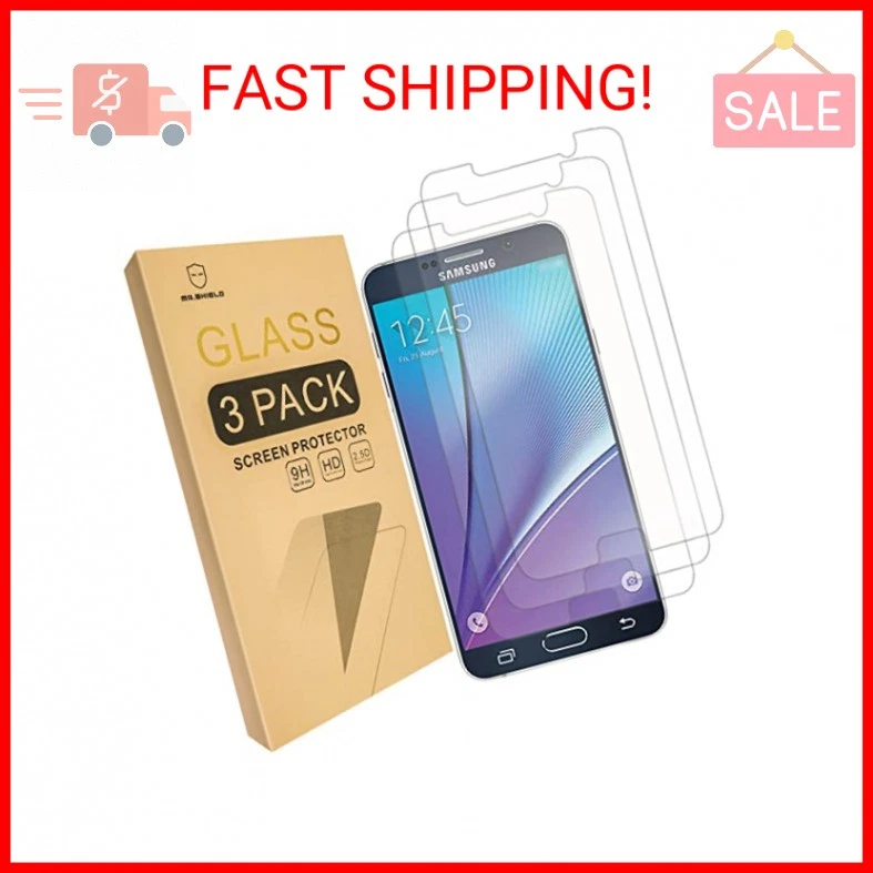 Mr.Shield [3-PACK] Designed For Samsung Galaxy Note 5 [Tempered Glass] Screen Pr - Image 1 of 2