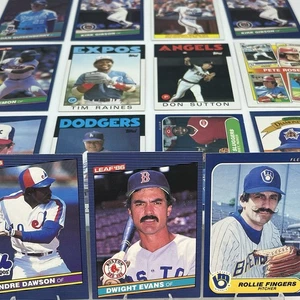 1986 estrellas de béisbol hoja Donruss Fleer Topps dedos Dawson Gibson Seaver limón - Imagen 1 de 5
