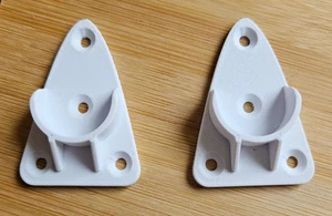 3D Printed Rod, Pipe, Pole Holder – 22mm, 25mm, 30mm Wardrobe - Picture 1 of 1