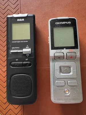 Two Digital Recorders - RCA VR5320R-B & Olympus VN-7000 WORKING - Image 1 of 4