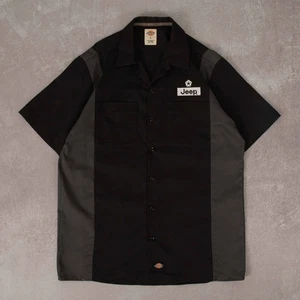 Camisa Dickies Vintage Jeep Workwear L Para Hombre Negra Bordada - Imagen 1 de 6