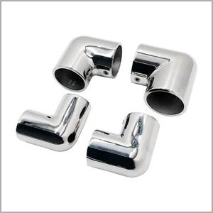316 Stainless Steel 90° Elbow Boat Pipe Fitting Mirror Polished Yacht Hardware - Picture 1 of 10