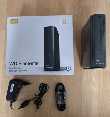 WD Elements Festplatte mit 8TB Speicher. - Bild 1 von 4