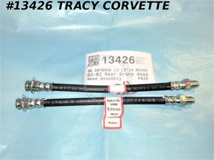 Par de mangueras de freno trasero Corvette 1963-1982 GM 3878958 hechas en Estados Unidos - Imagen 1 de 4