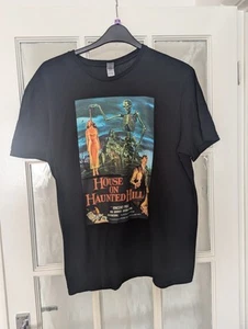 Vintage T-shirt House on Haunted Hill ,men’s Blasize L +18 rare Movie 💯 Cotton - Picture 1 of 6