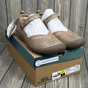 JBU Raven Step In Mary Jane bequeme Damen-Freizeitschuhe taupe schimmernd Größe 9 - Bild 1 von 9
