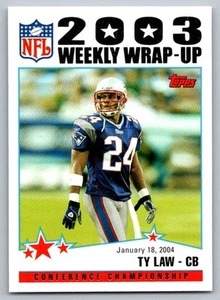 2004 Topps Ty Law New England Patriots #310 - Picture 1 of 2