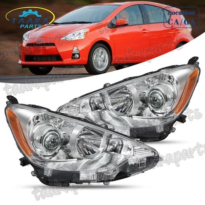 For 2012 2013 2014 Prius C Headlights Set Headlamps Head Lights Lamps 12 13 14 - Image 1 of 4