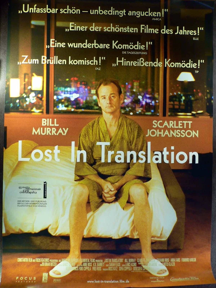 Lost In Translation - Bill Murray - Filmposter A1 84x60cm gerollt - Bild 1 von 1