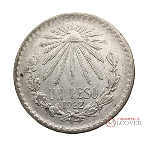 MEXICO MEJICO 1 Peso 1922 plata MBC / EBC - Imagen 1 de 2