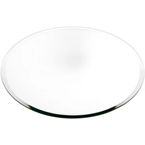Plymor 14" Round, 5mm Thick Beveled Glass Mirror Circle - Picture 1 of 1