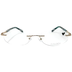 AUTHENTIC & NEW - AIRLOCK - TULA 202 712 51/18/140 - GOLD - EYEGLASSES & CASE - Picture 1 of 2