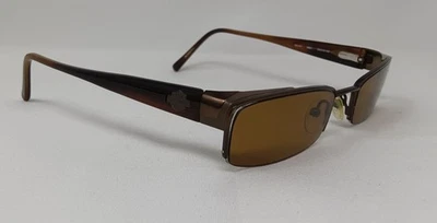 Harley Davidson Мужская половина ободка очки ОПРАВЫ только! HD 327 SBRN 5518 140 - Изображение 1 из 4