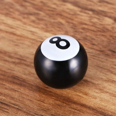 8 Ball Tire Valve Stem Caps - Plastic Air Dust Cover Set - Image 1 of 4