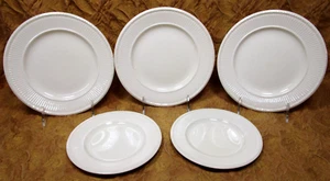 WEDGWOOD EDME -off white- 3 salad & 2 bread plates - Picture 1 of 4