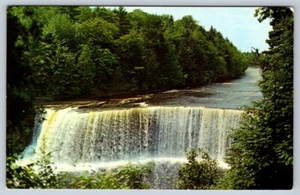 Upper Tahquamenon Falls, Michigan, Vintage Chrome Postcard #4 - Bild 1 von 2