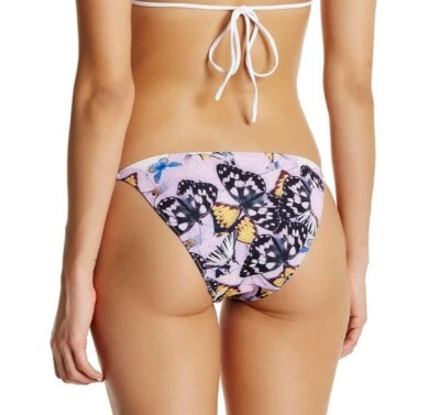 NUEVO Fondo de Bikini Clover Canyon Butterfly Tanga Corbata [Talla XS] #2223 Foto 1 de 4