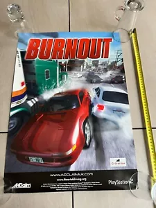 POSTER : Burnout Playstation Sony PLV Display PS1 Promo - Foto 1 di 3